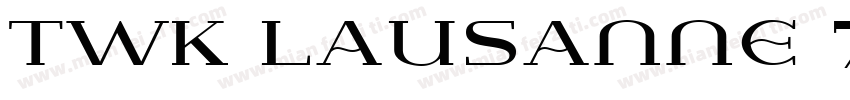TWK Lausanne 750字体转换